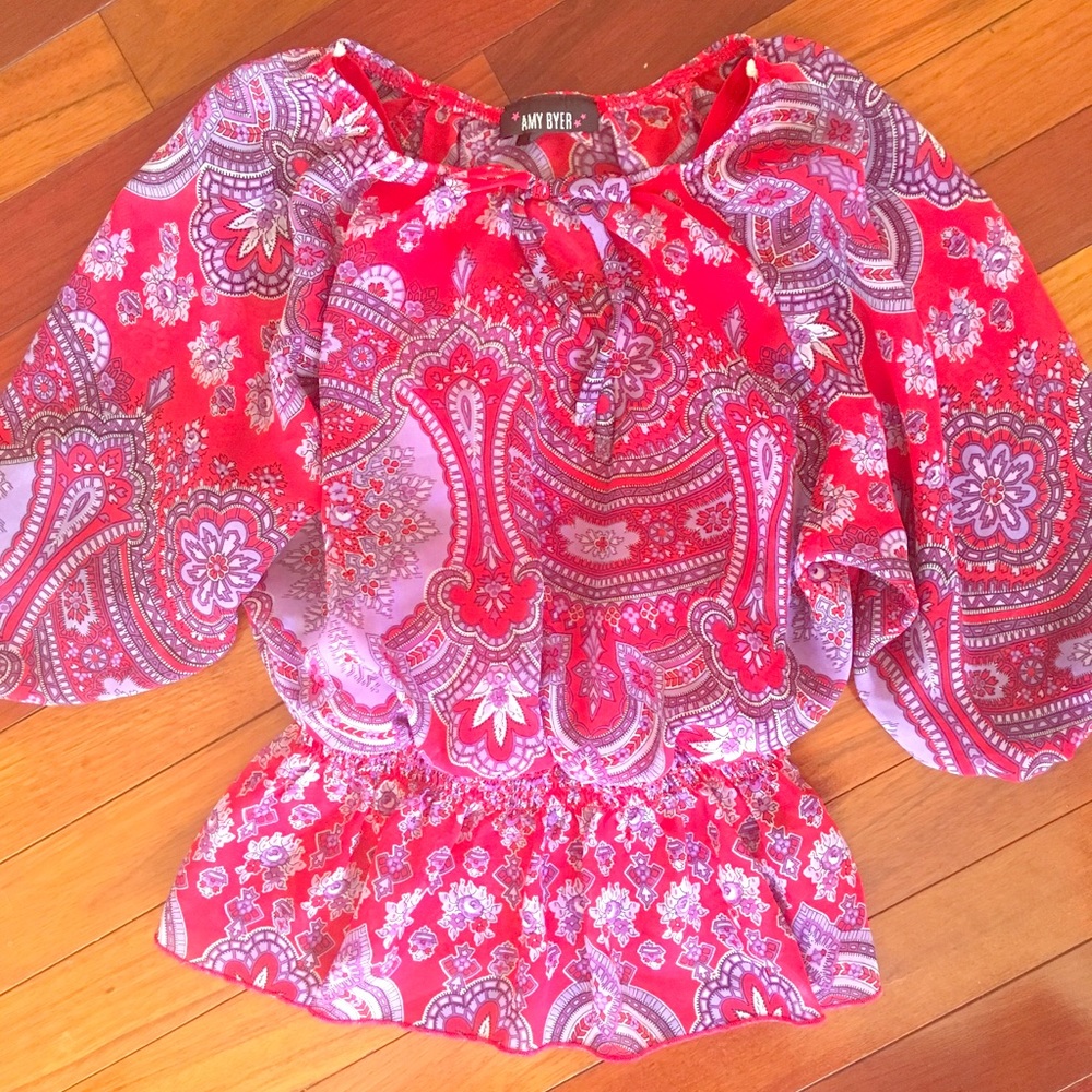 Girls peasant top